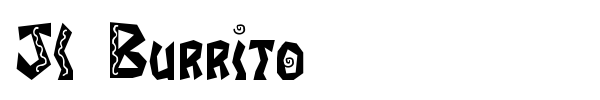 JI Burrito font preview